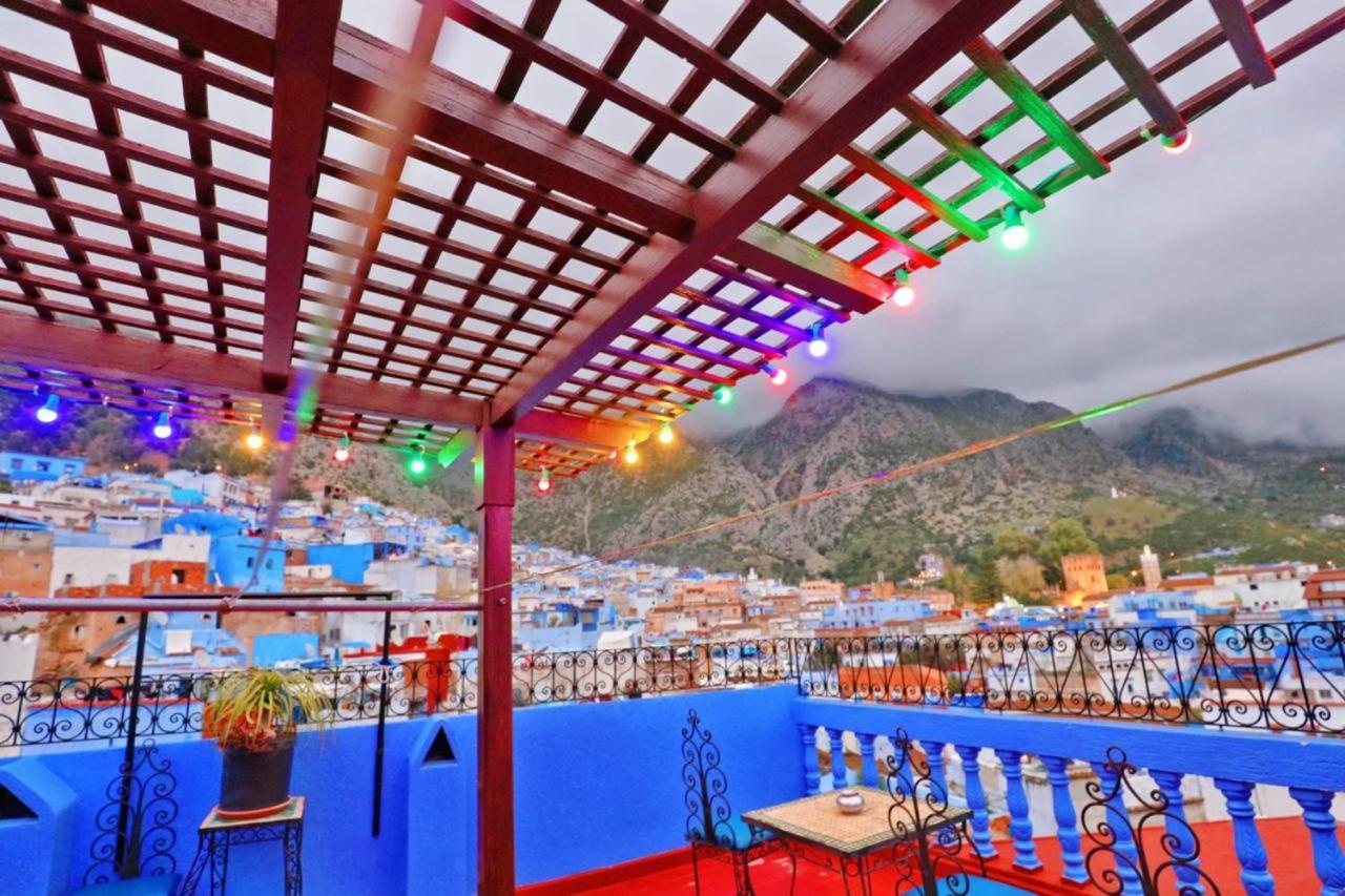 Aymane Rooftop Budget Panoramic Hotel Chefchaouen Bagian luar foto