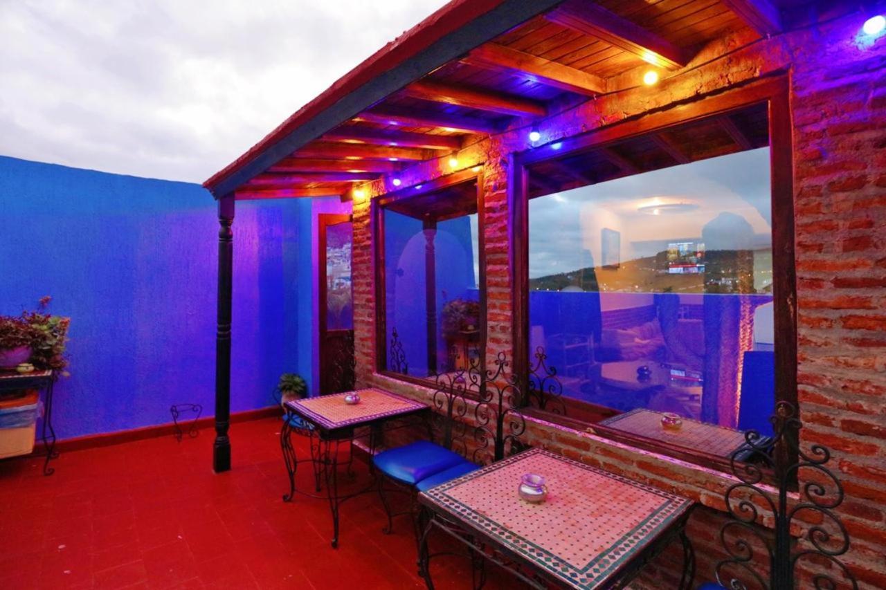 Aymane Rooftop Budget Panoramic Hotel Chefchaouen Bagian luar foto