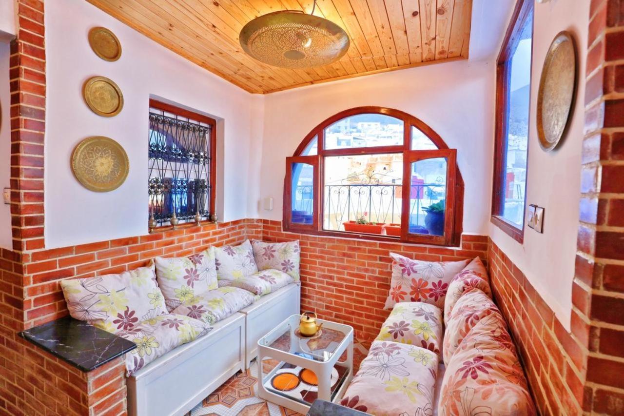 Aymane Rooftop Budget Panoramic Hotel Chefchaouen Bagian luar foto