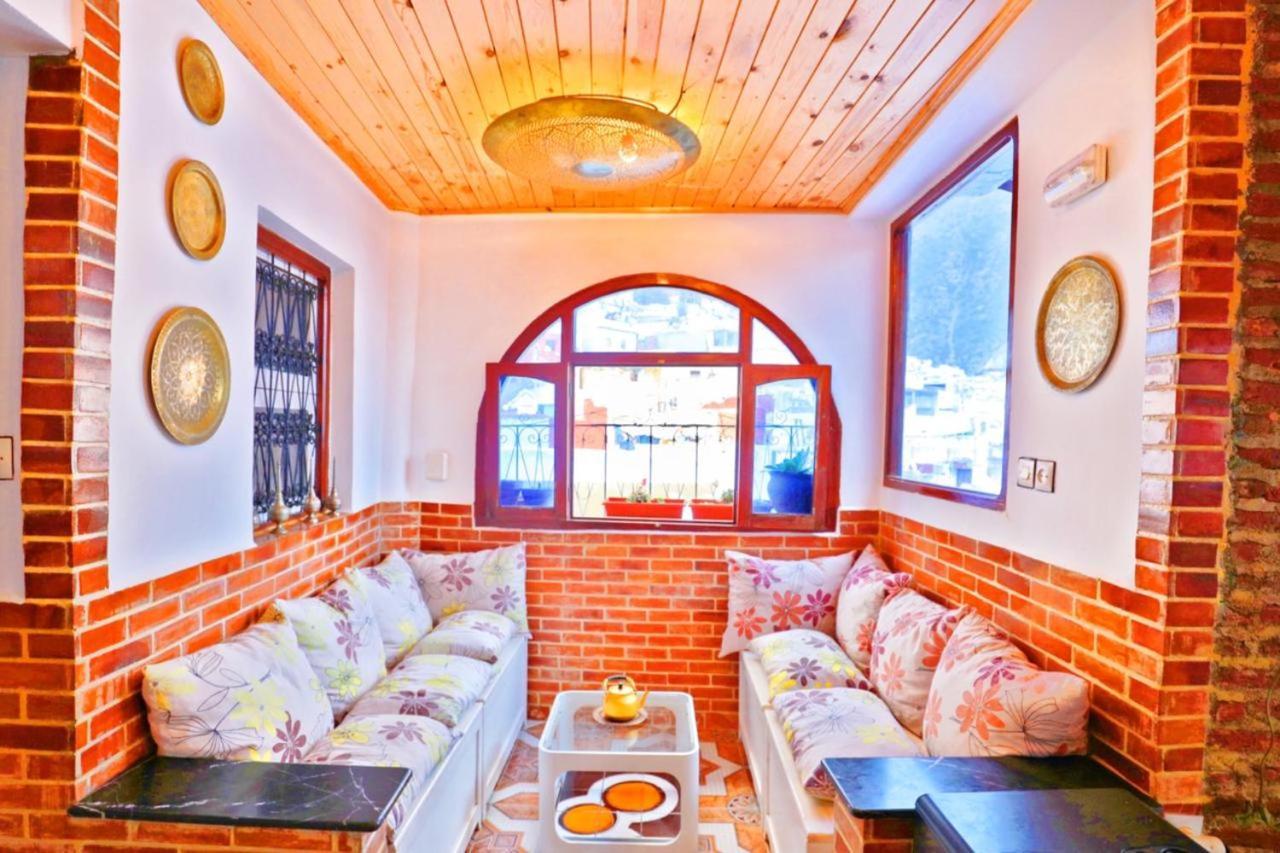 Aymane Rooftop Budget Panoramic Hotel Chefchaouen Bagian luar foto
