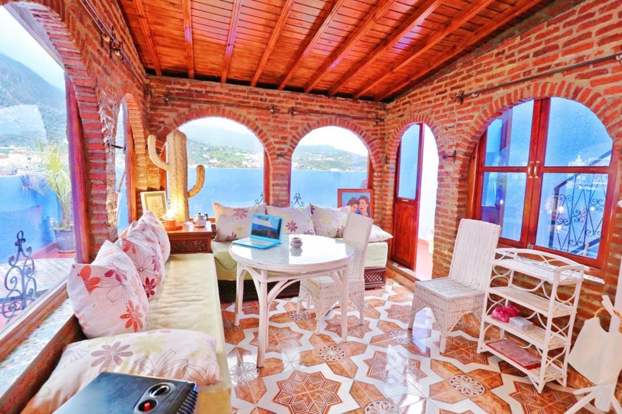 Aymane Rooftop Budget Panoramic Hotel Chefchaouen Bagian luar foto